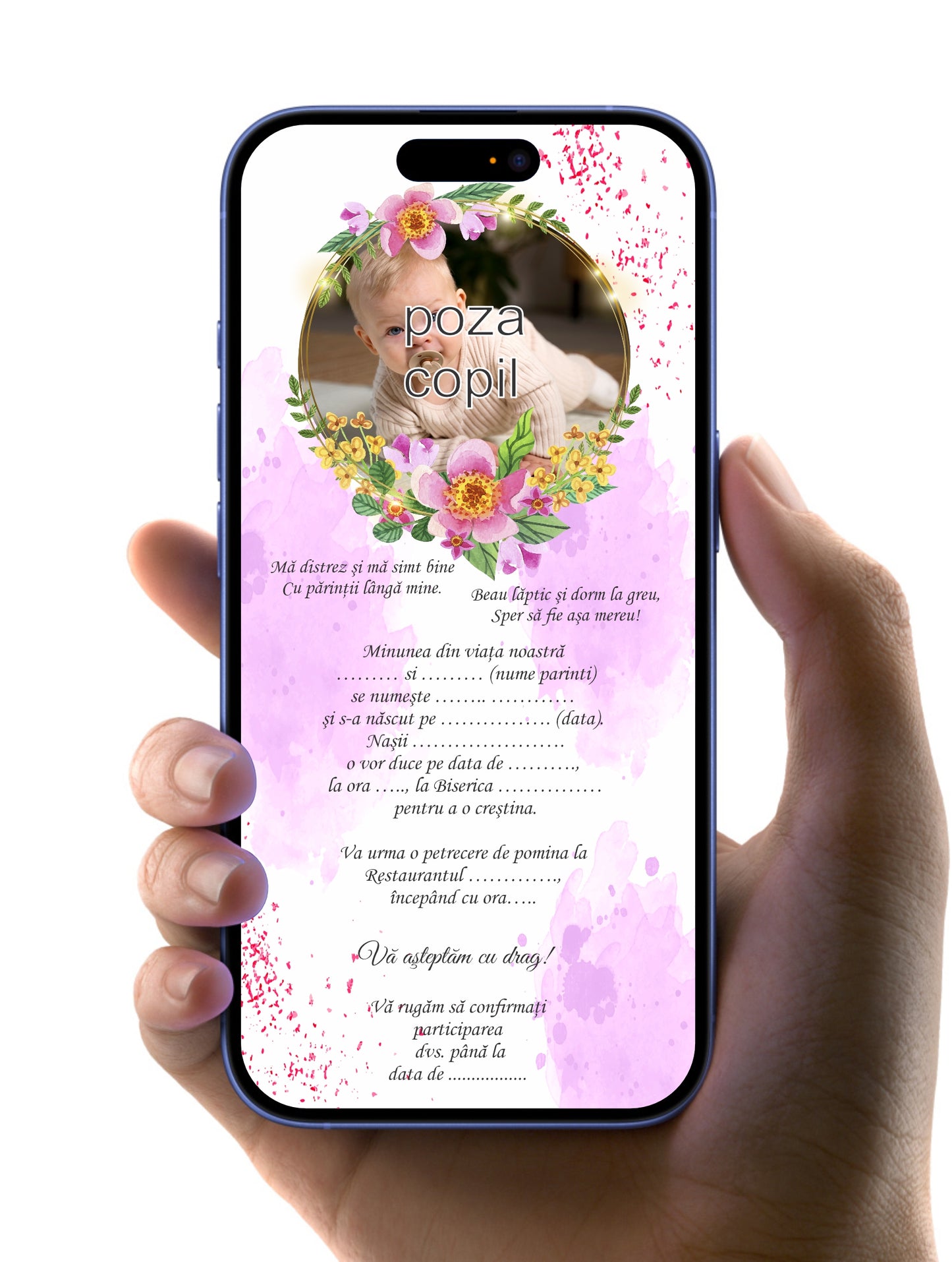 Invitatie Digitala de Botez IDB11