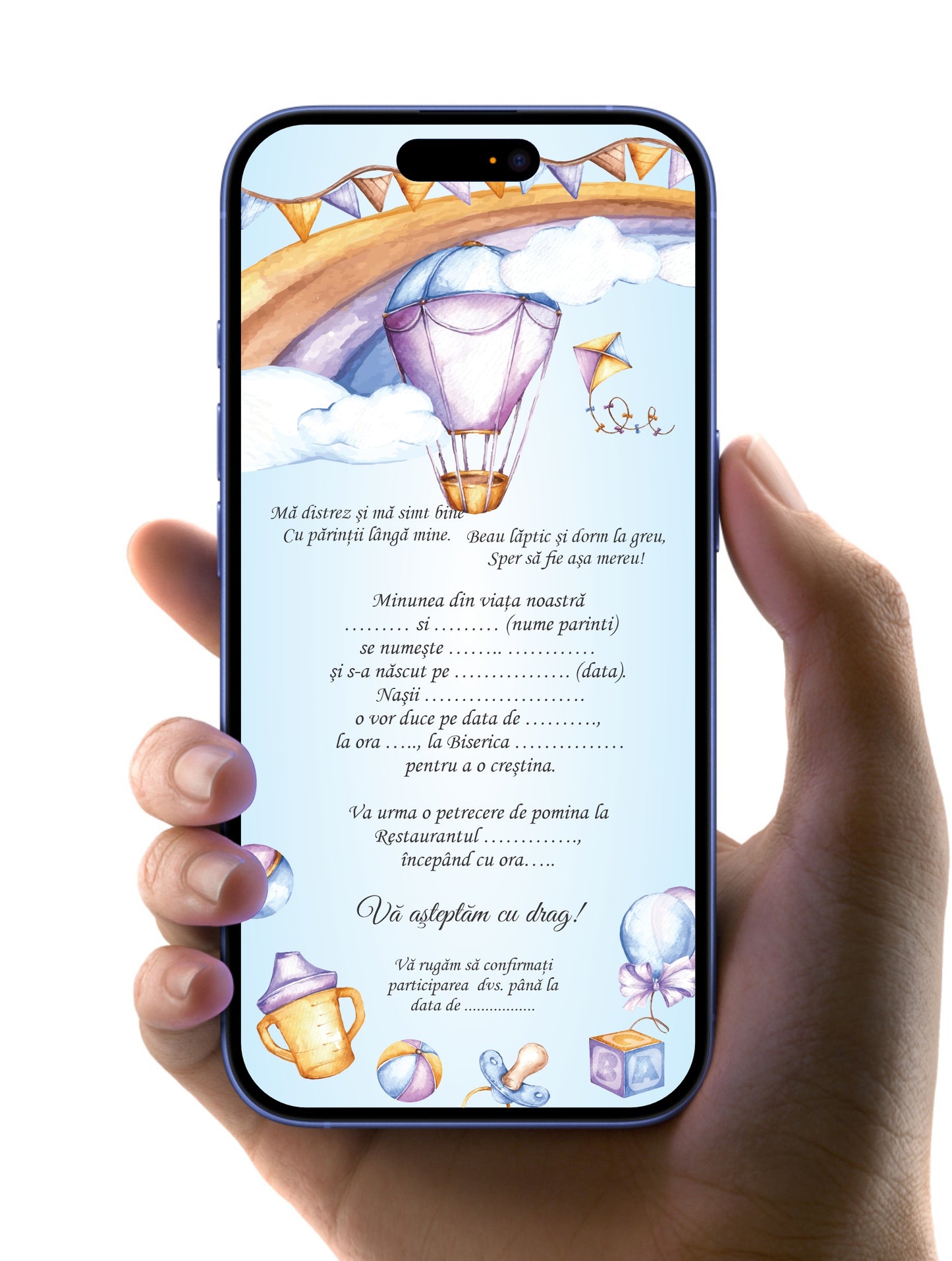 Invitatie Digitala de Botez IDB17