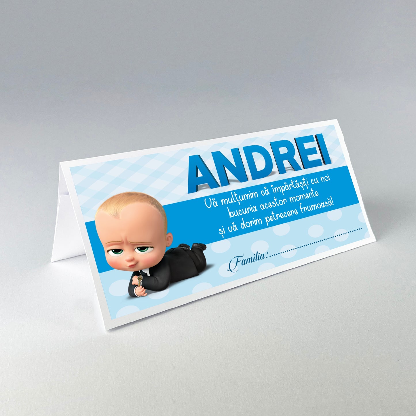 Place Card Botez PBB02