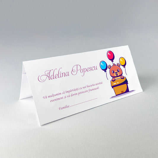 Place Card Botez PBB07