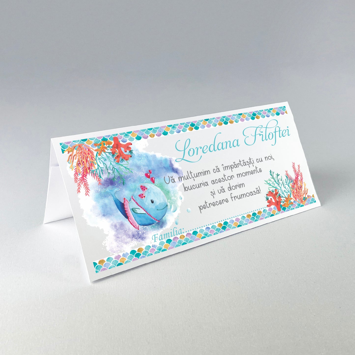 Place Card Botez PBB21