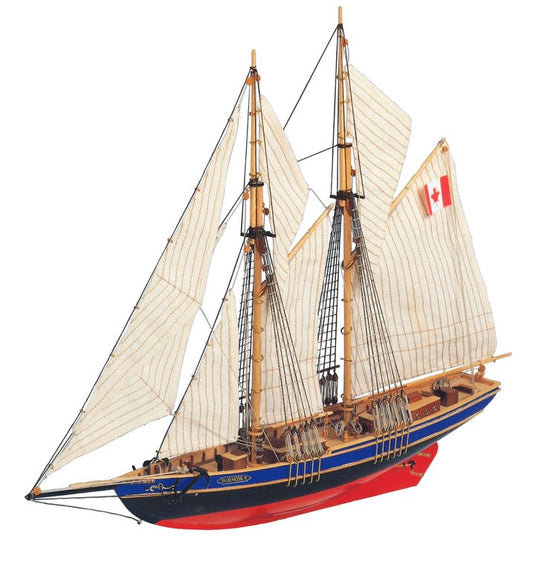 Goeleta, model din lemn, Bluenose II, 38 cm