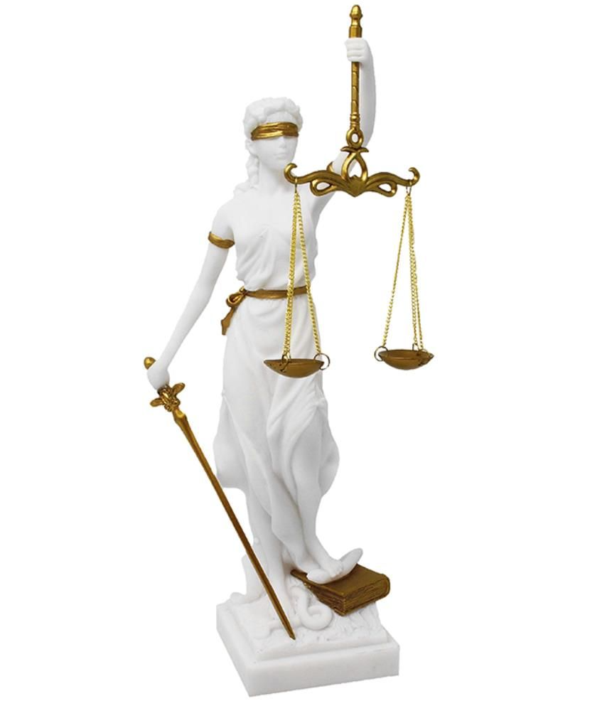 Figurina Themis, simbol al dreptului si justitiei, 35 cm