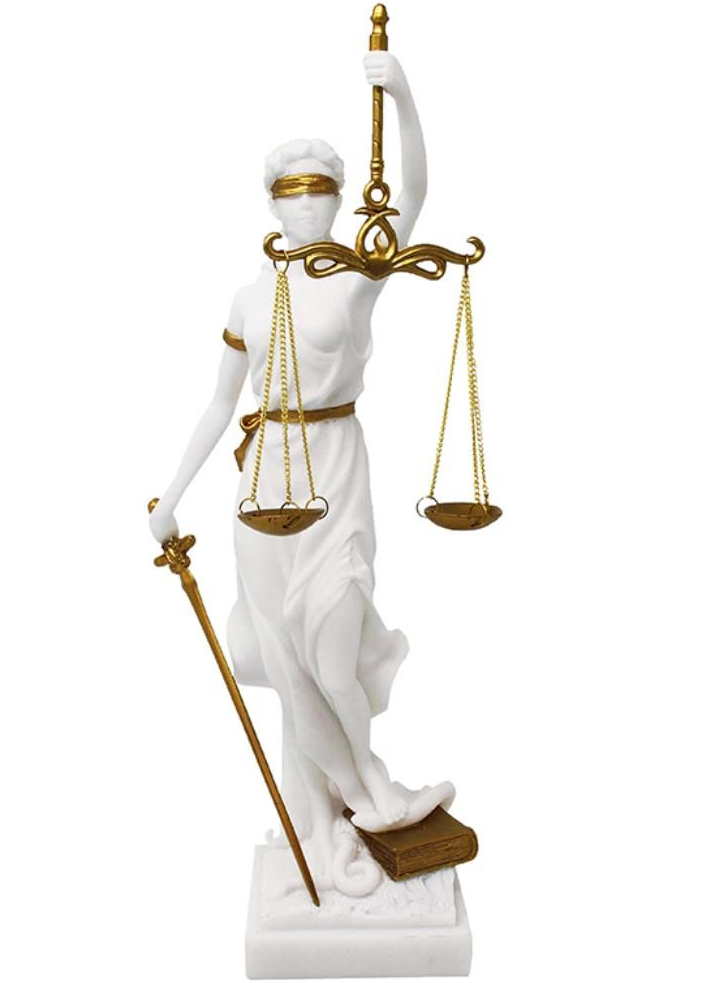 Figurina Themis, simbol al dreptului si justitiei, 35 cm