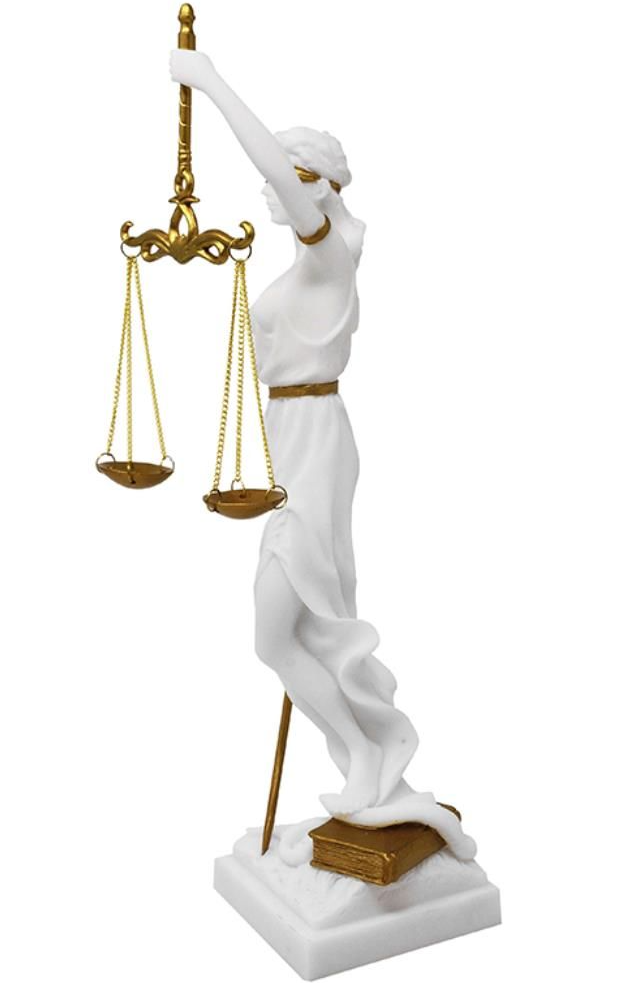 Figurina Themis, simbol al dreptului si justitiei, 35 cm