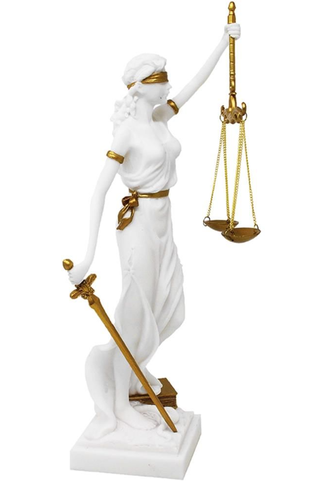 Figurina Themis, simbol al dreptului si justitiei, 35 cm